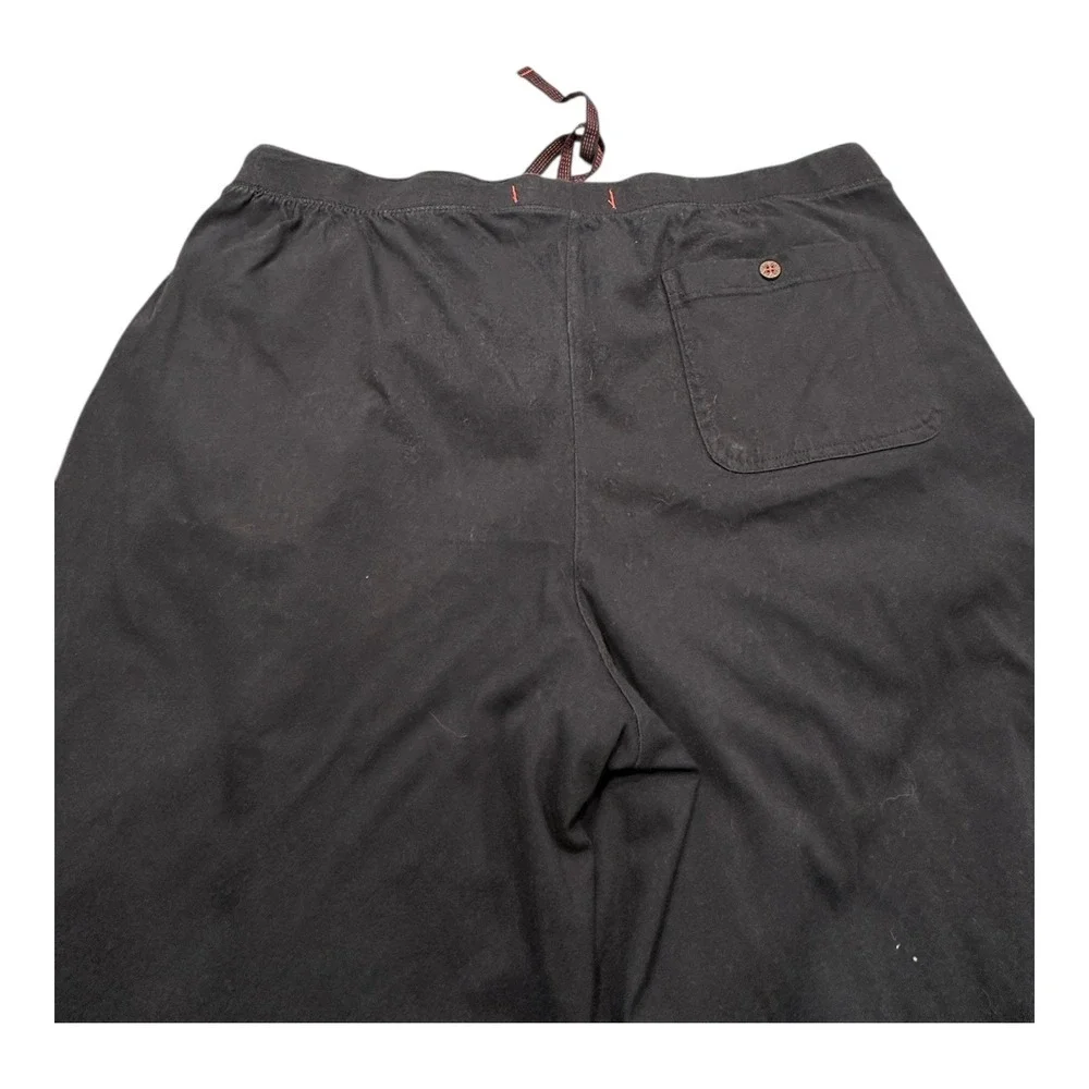 Tommy Bahama Mens XL Lounge Pants EG Black Cotton Polyester Drawstring Pockets